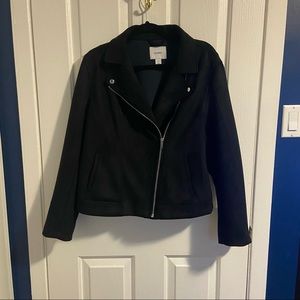 Black suede Old Navy jacket - Size large